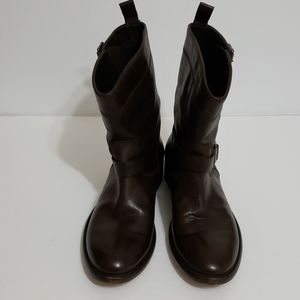 Bellstaff Dark Brown Mid-Calf Boots